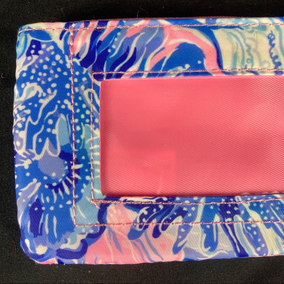 Lilly Pulitzer floral zip card case/coin pouch - Picture 7 of 10